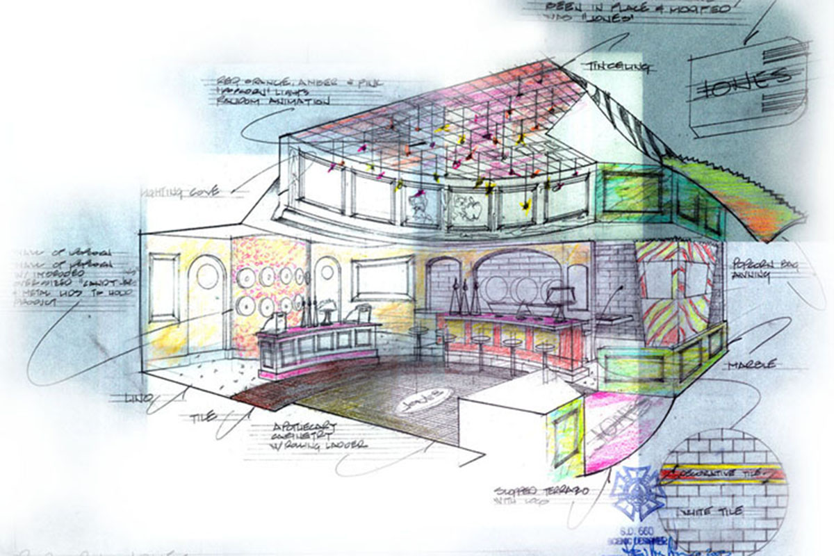 Popcorn Indiana Restaurant-Retail Concept Art